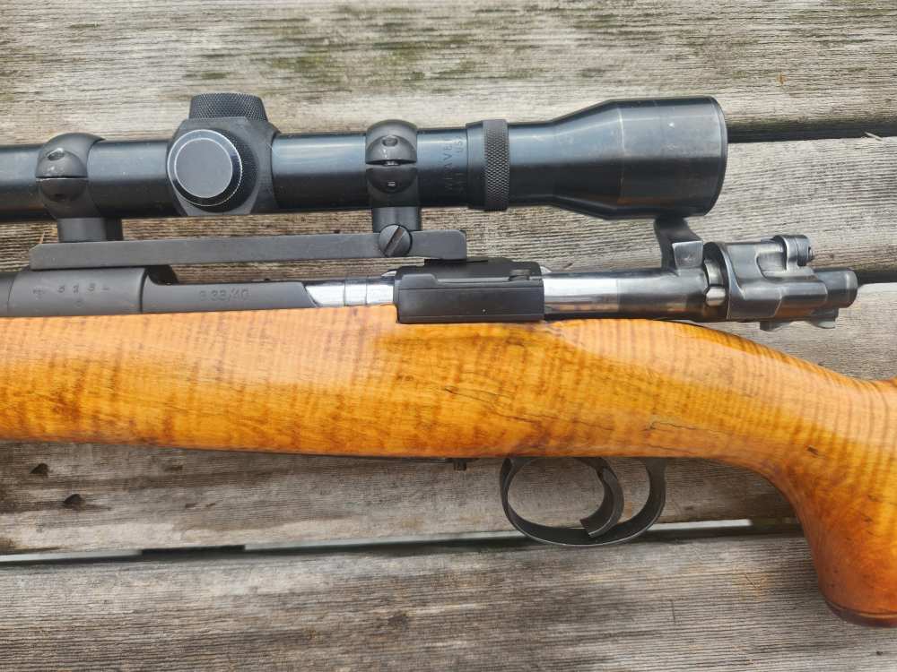 Custom Special GERMAN Mauser 33/40 Alpine Mountain .244 / 6mm TIGER STRIPE -img-9