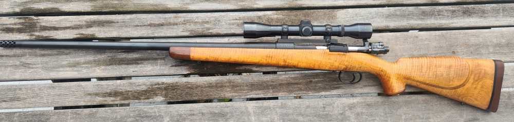 Custom Special GERMAN Mauser 33/40 Alpine Mountain .244 / 6mm TIGER STRIPE -img-1