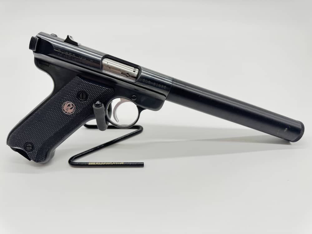 Ruger Mark II 22 Cal Pistol with Fleming Class III/NFA Silencer Very Nice!-img-0