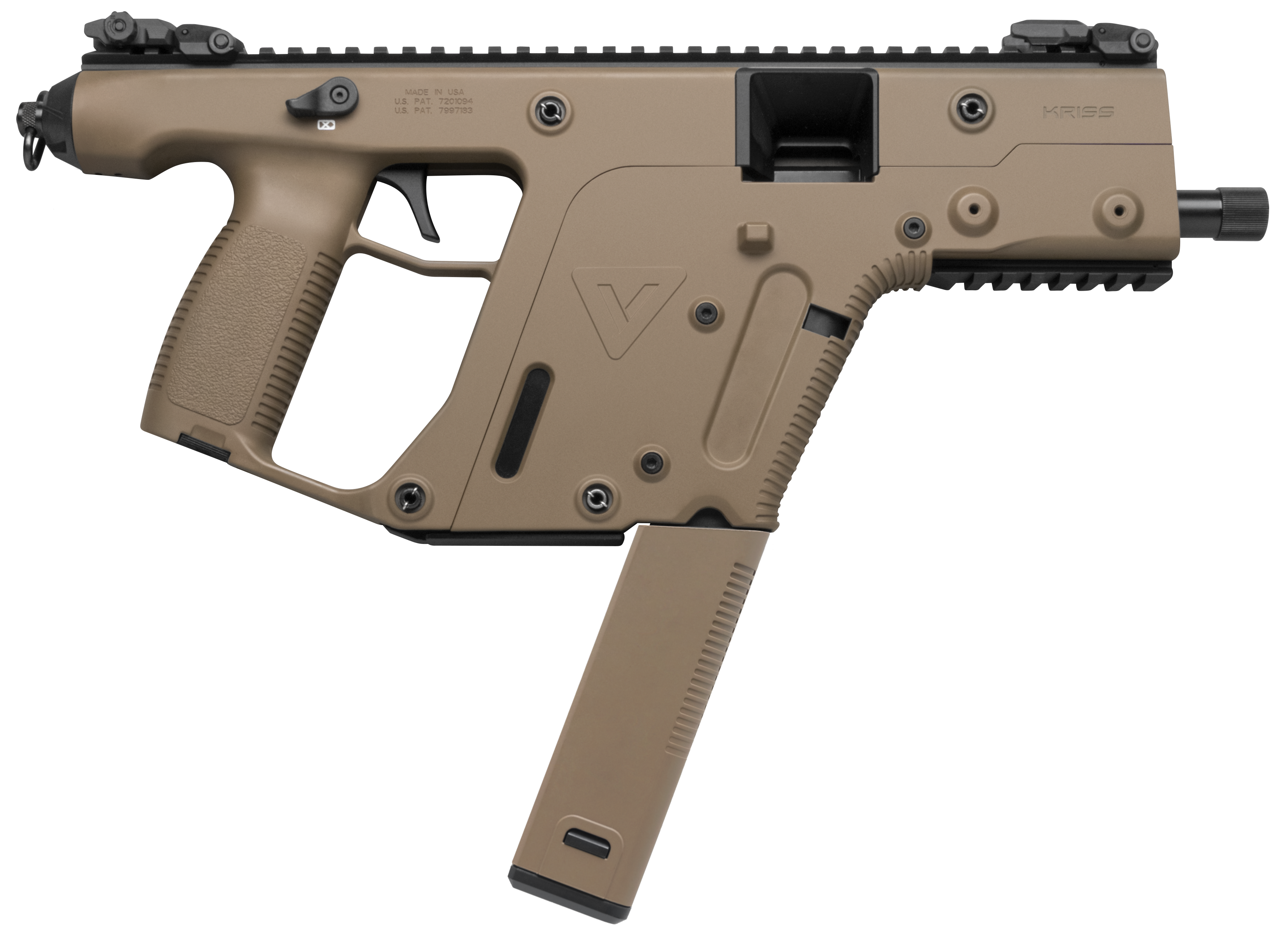 Kriss USA KV45PFD20 Vector CRB Gen2 45 ACP 30+1 Black Nitride Threaded Barr-img-0