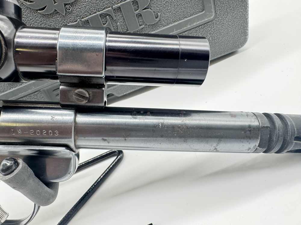 Ruger Mark II Target Semi-Auto Pistol with Scope and Muzzle Brake Nice!-img-4