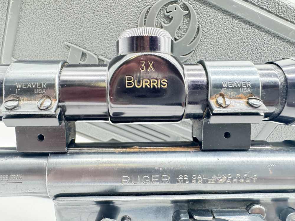 Ruger Mark II Target Semi-Auto Pistol with Scope and Muzzle Brake Nice!-img-11