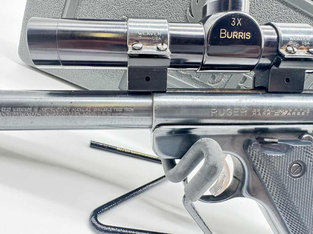 Ruger Mark II Target Semi-Auto Pistol with Scope and Muzzle Brake Nice!-img-9