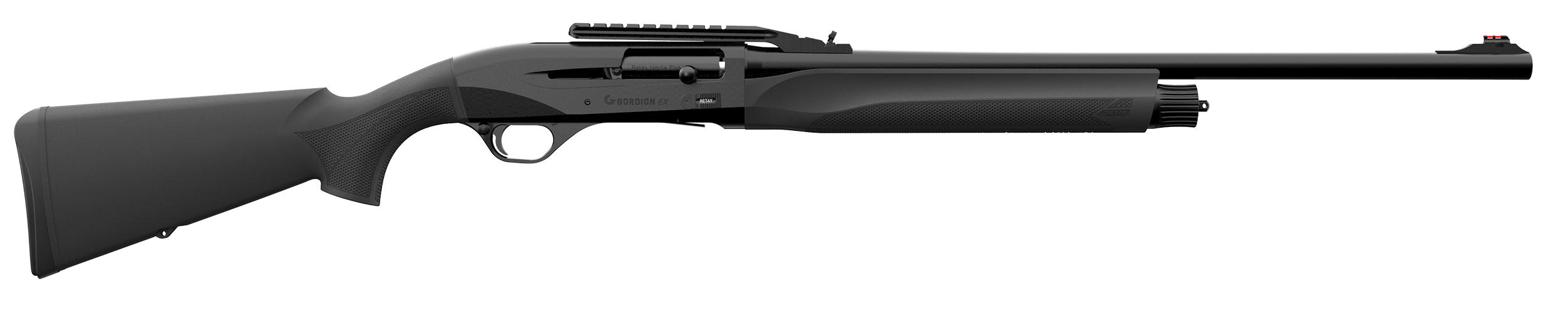 Retay USA GORSLBLK24 Gordion Slug 12 Gauge 3" 4+1 24" Black Vent Rib Barrel-img-0