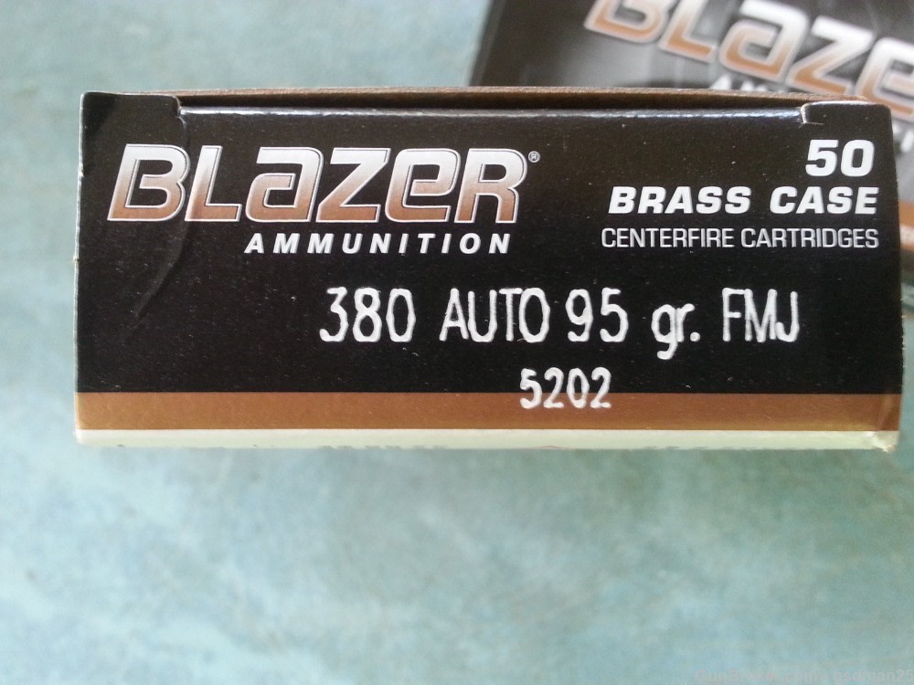 380 Ammo CCI Blazer Brass 2 Box's 100 rds. 95gr FMJ-img-2