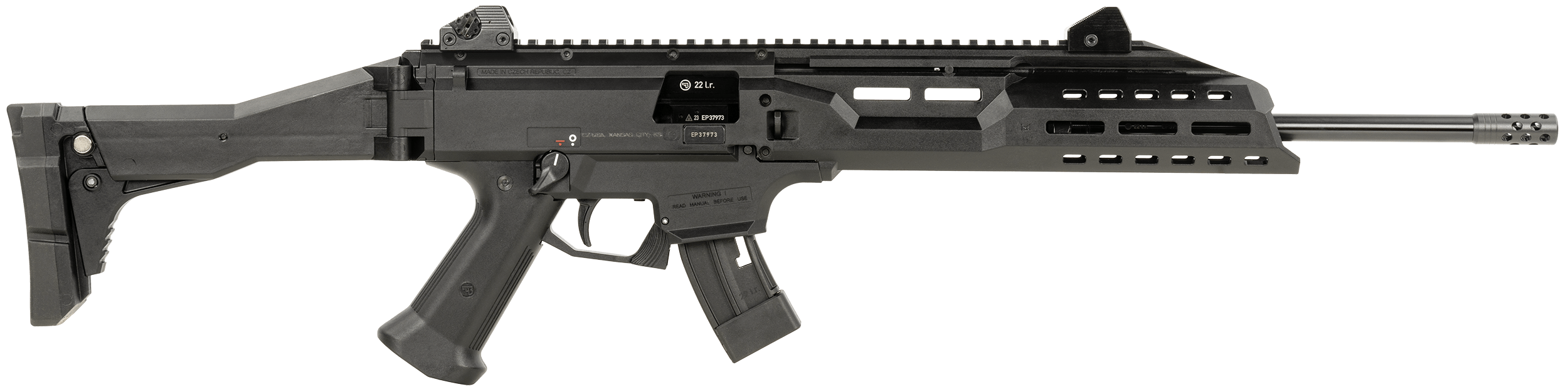 CZ-USA 91368 Scorpion EVO 3 22 LR 10+1 16" Black Threaded Steel Barrel, Pic-img-0