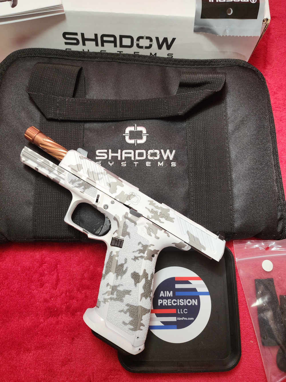 Shadow Systems DR920 WHITE GRAY CAMO CERAKOTE COMBAT SLIDE BRONZE BBL-img-9