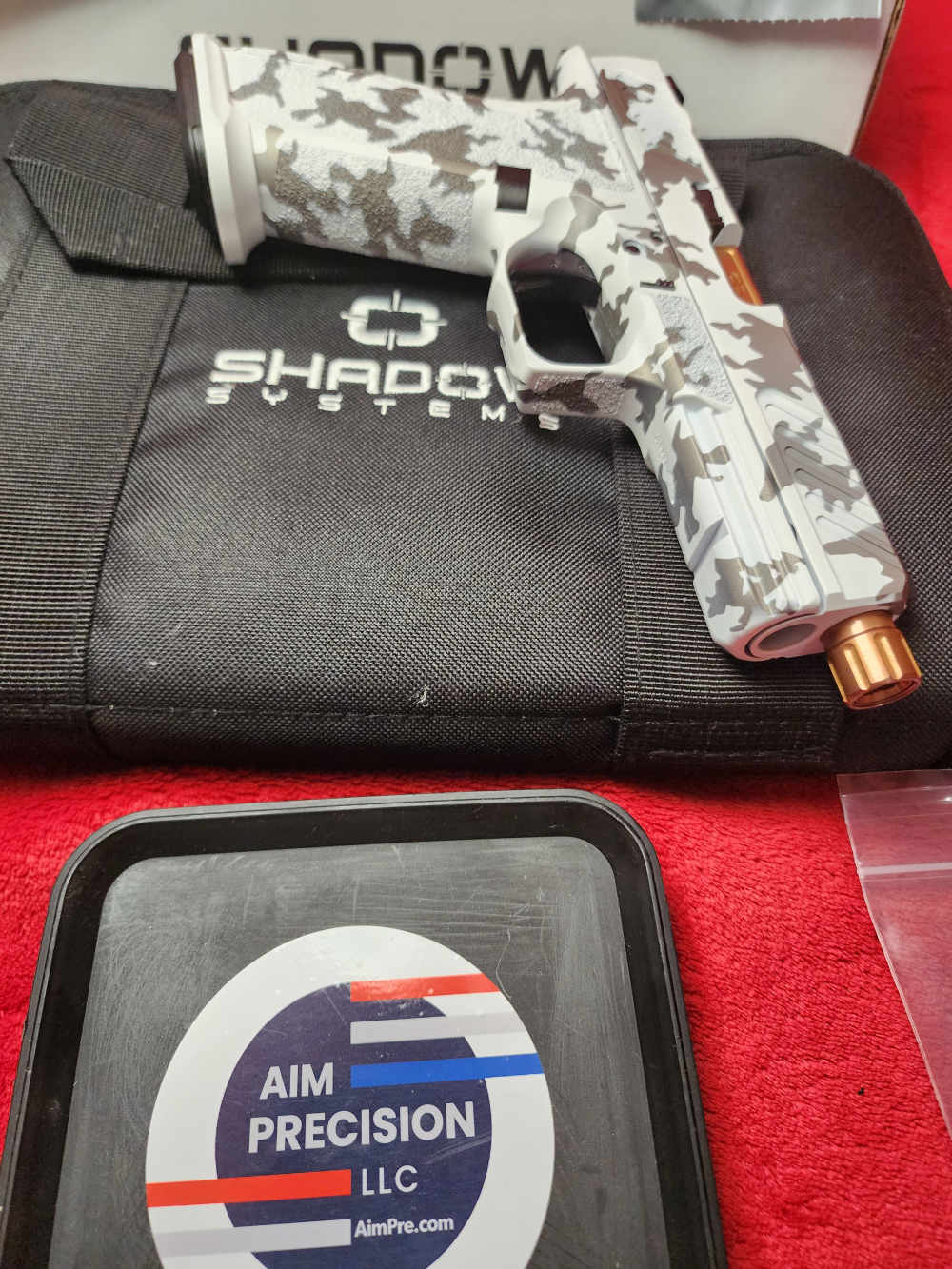 Shadow Systems DR920 WHITE GRAY CAMO CERAKOTE COMBAT SLIDE BRONZE BBL-img-3