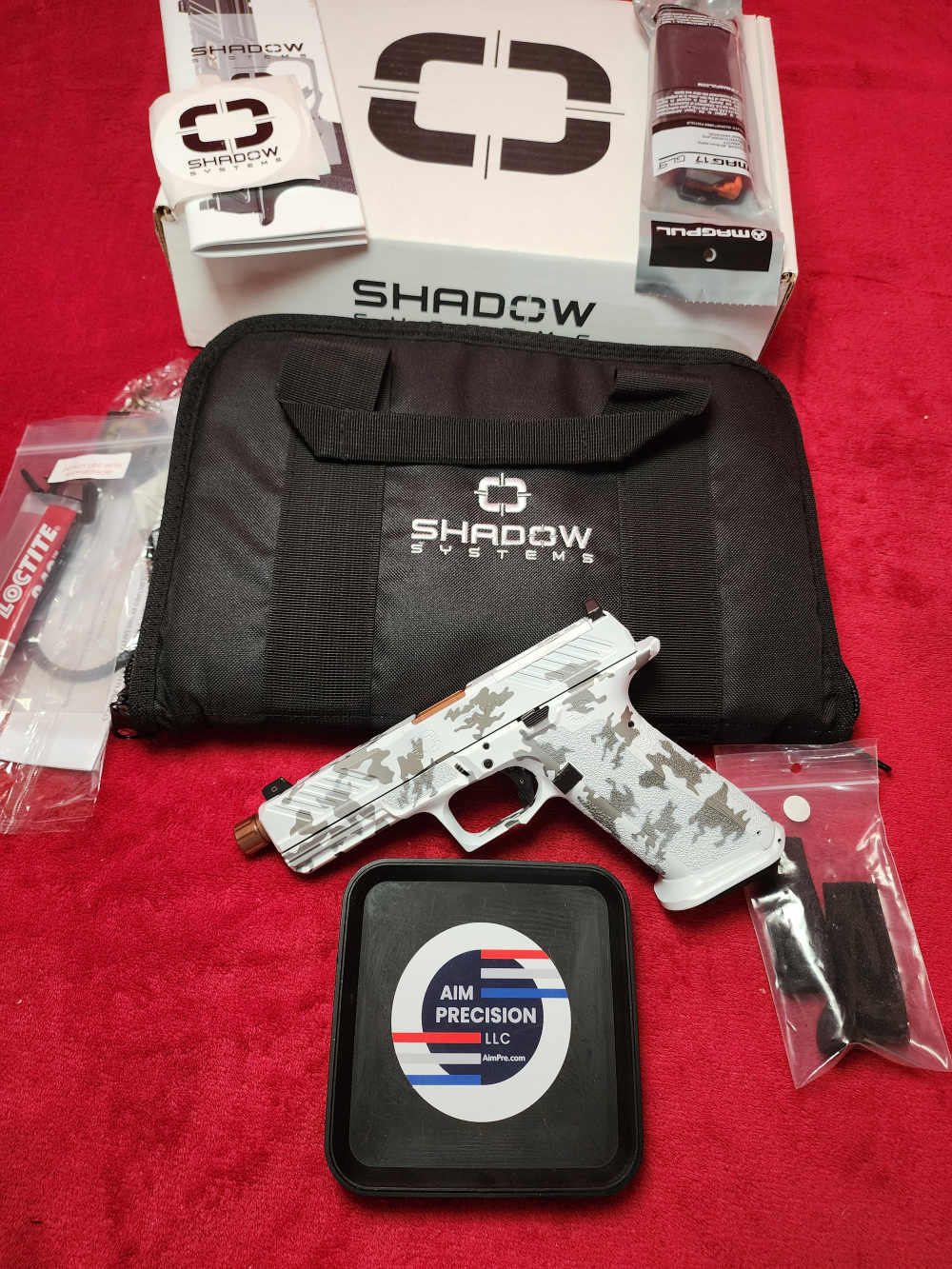 Shadow Systems DR920 WHITE GRAY CAMO CERAKOTE COMBAT SLIDE BRONZE BBL-img-0