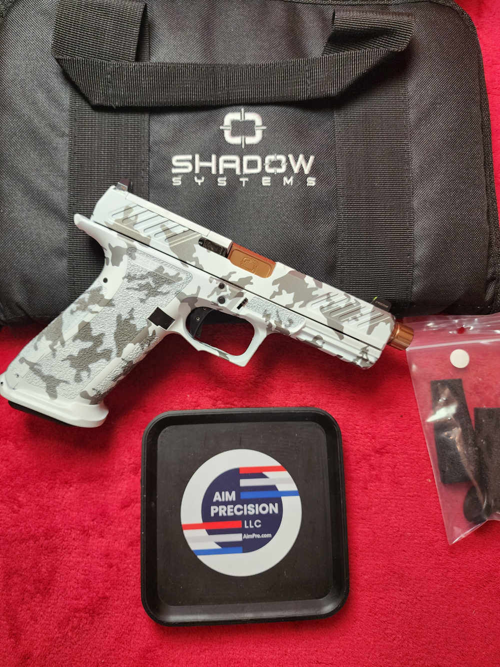 Shadow Systems DR920 WHITE GRAY CAMO CERAKOTE COMBAT SLIDE BRONZE BBL-img-2