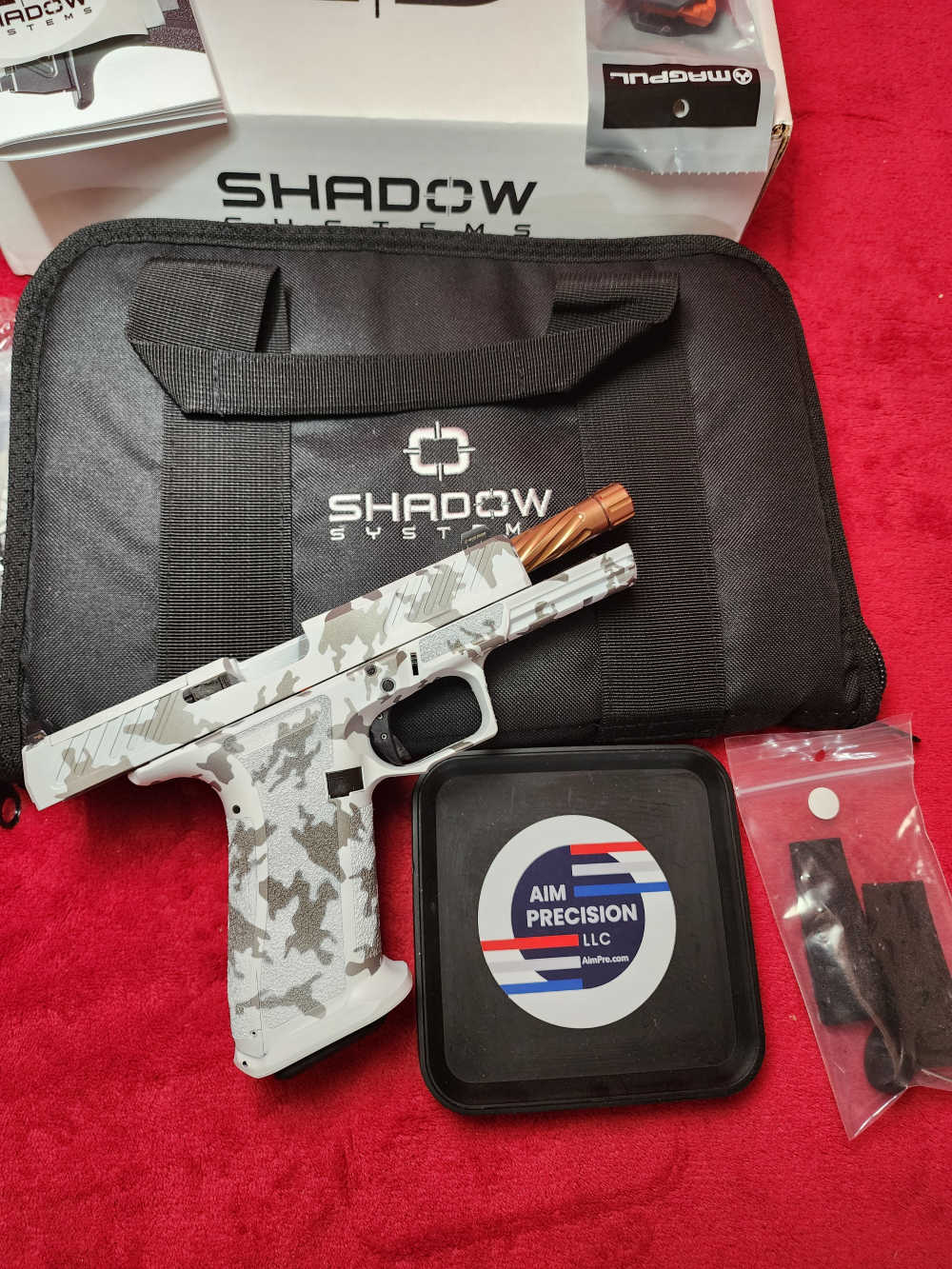 Shadow Systems DR920 WHITE GRAY CAMO CERAKOTE COMBAT SLIDE BRONZE BBL-img-8