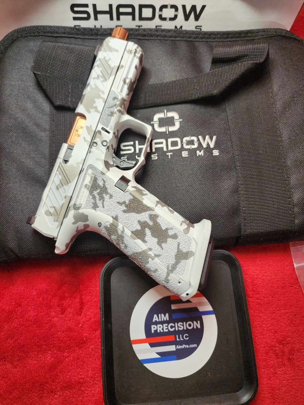 Shadow Systems DR920 WHITE GRAY CAMO CERAKOTE COMBAT SLIDE BRONZE BBL-img-7