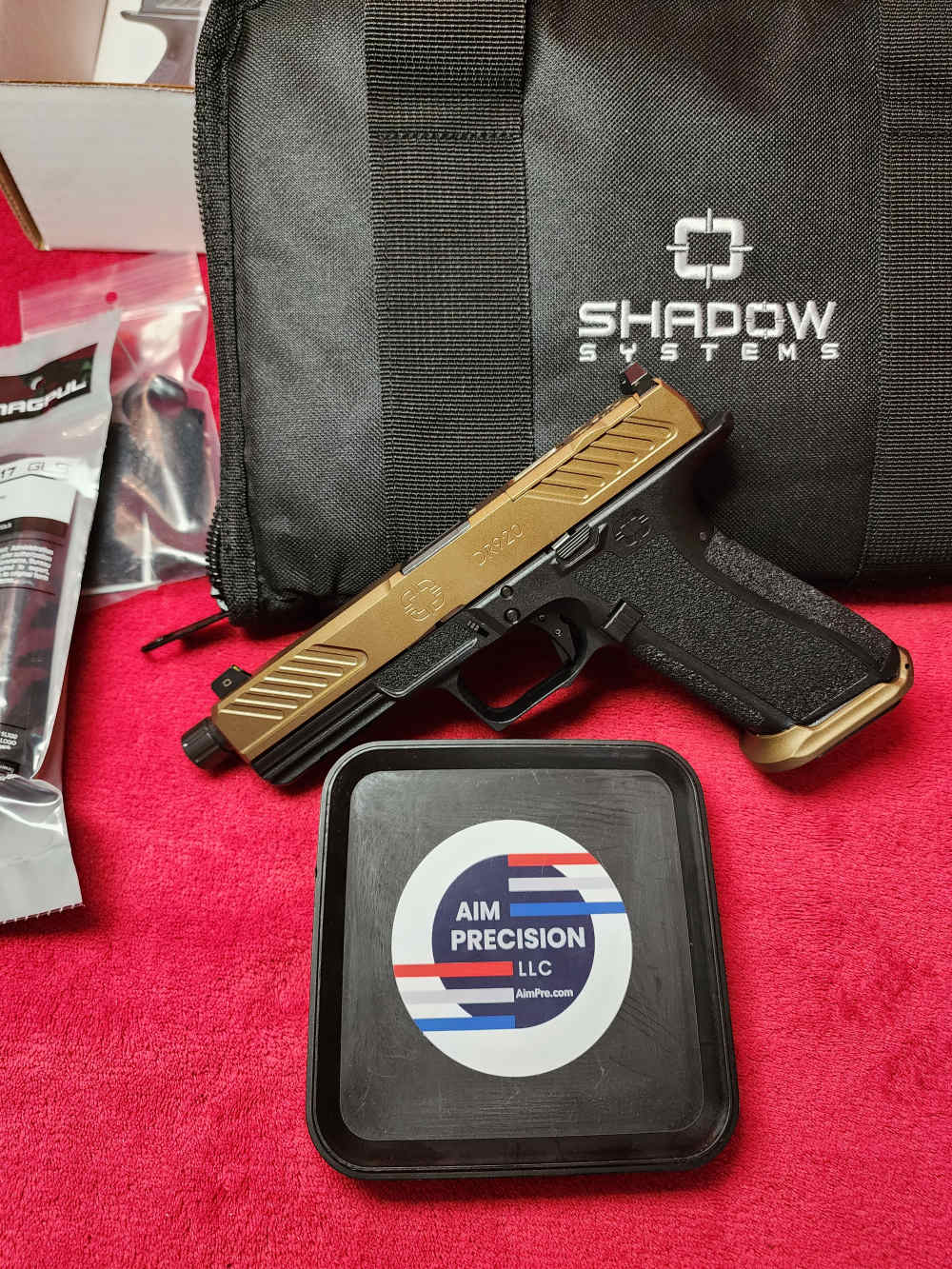 Shadow Systems BRONZE CERAKOTE DR920 Combat Threaded Barrel Optics Ready 5"-img-0