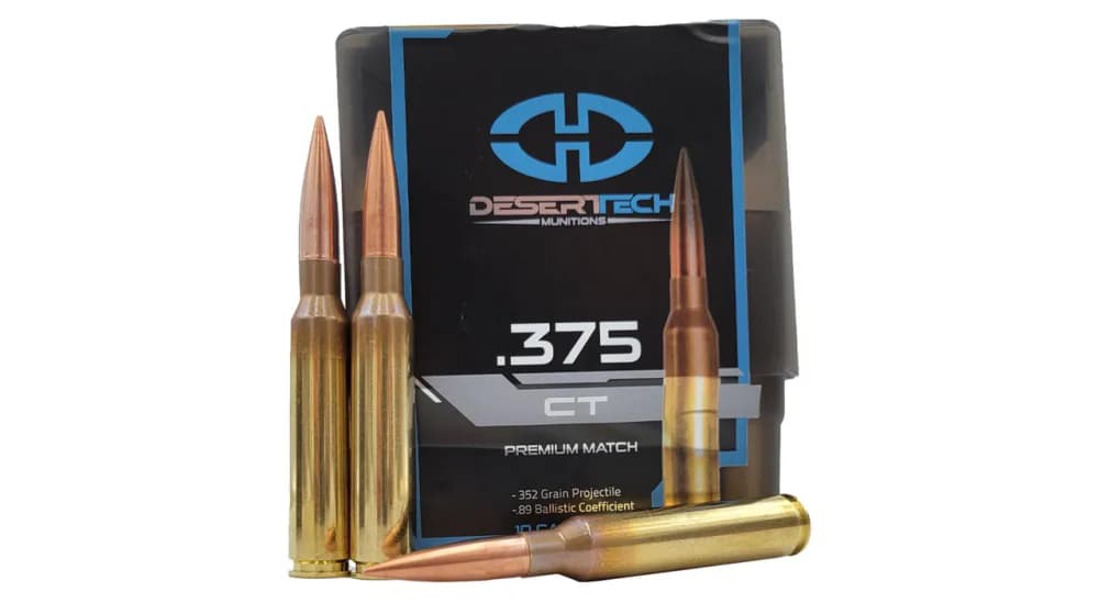 Desert Tech Munitions Premium Match 375 CheyTac CT Ammunition 100 rounds-img-0
