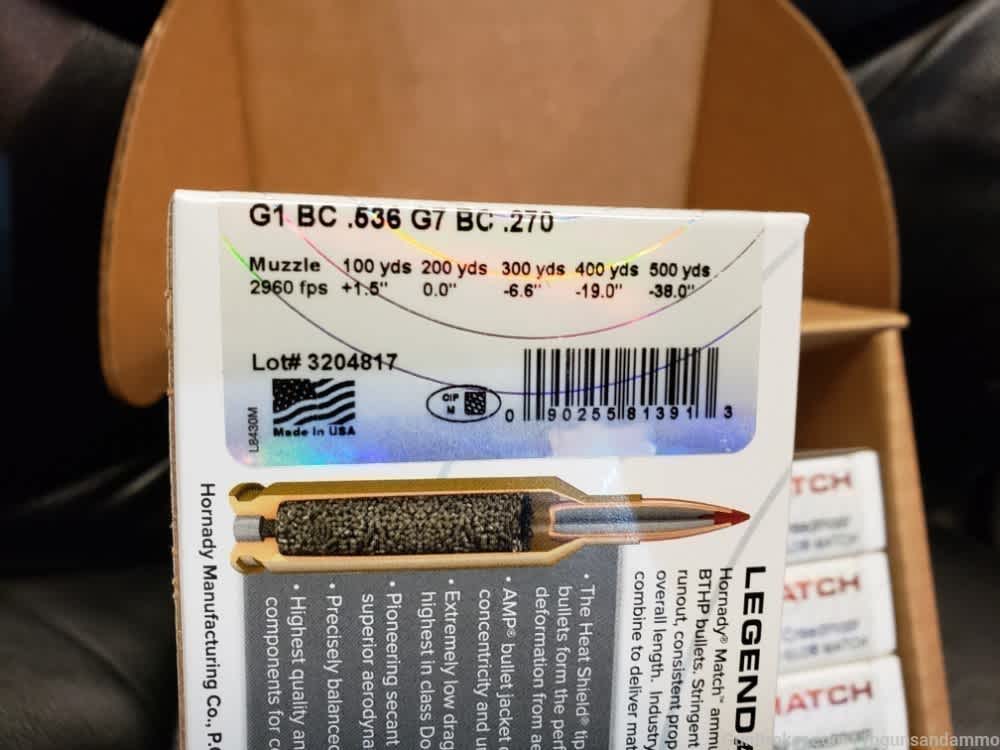 IN STOCK! NEW 200 ROUNDS HORNADY 6MM CREEDMOOR ELD MATCH 108 GR ELDM-img-2