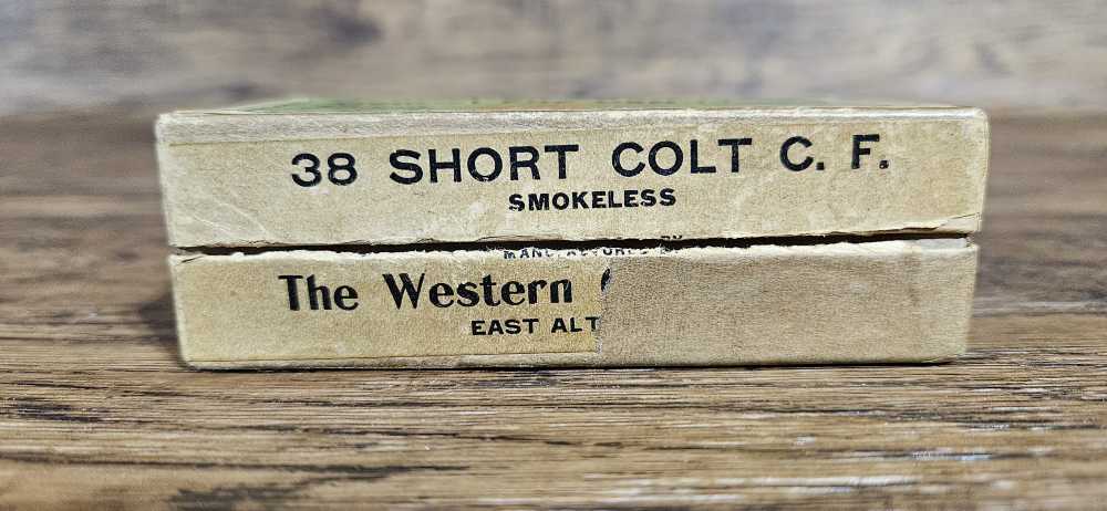  Vintage WESTERN Central Fire Cartridges .38 Short Colt C.F.-img-1