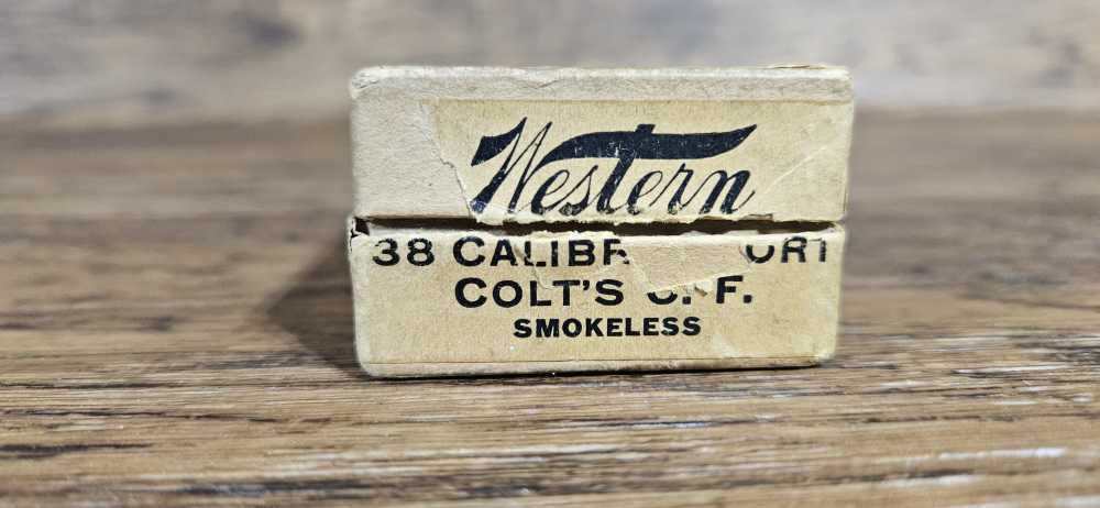  Vintage WESTERN Central Fire Cartridges .38 Short Colt C.F.-img-4