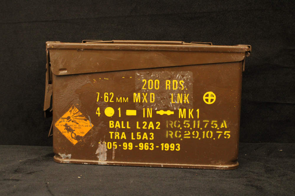 160 Rds British 7.62x51 NATO Linked Ball L2A2 Ammo in Original RG Can-img-1