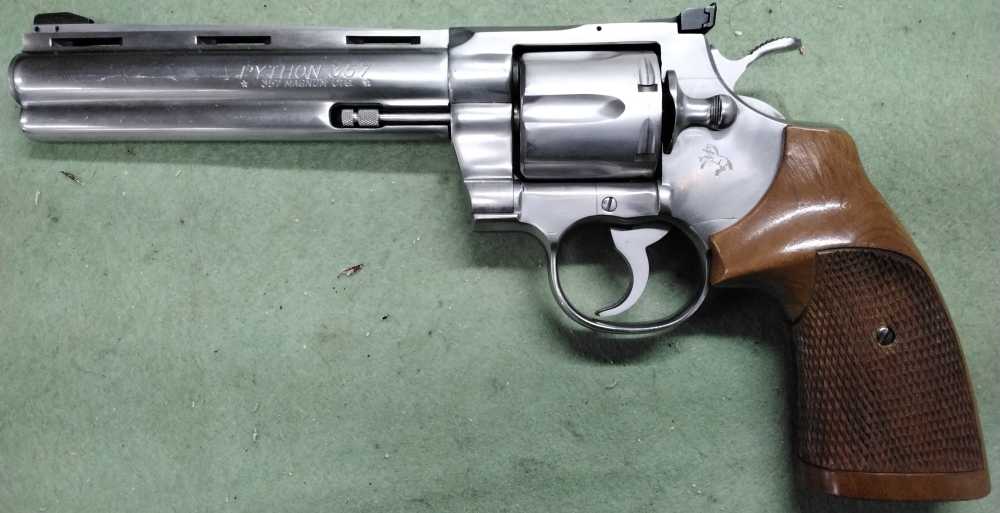 Colt Python .357 Magnum 6" Stainless Revolver SN K89866 90%+ Orig Box-img-1