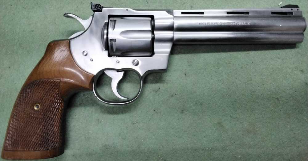Colt Python .357 Magnum 6" Stainless Revolver SN K89866 90%+ Orig Box-img-0
