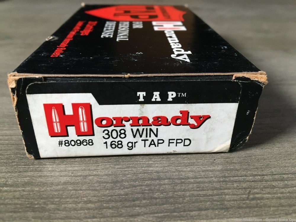 Hornady 308 Win. 168 grain TAP FPD 20 Cartridge-img-1
