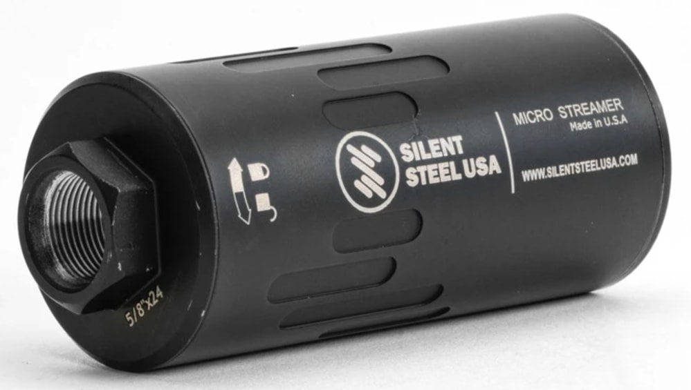 Silent Steel Micro Streamer HUB Mount Armor Black - 5.56mm - New-img-2