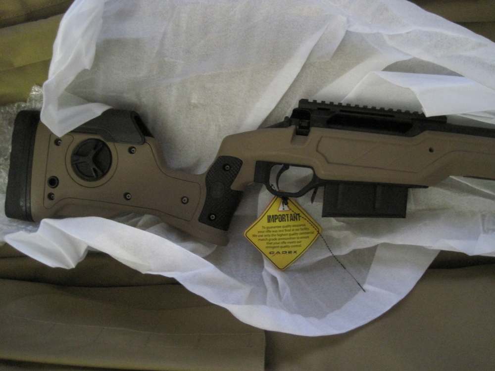 Cadex Defense CDX-R7 SHP LA .338 Lapua Mag 27" 1:9.5" Hybrid Tan/Blk Rifle-img-2