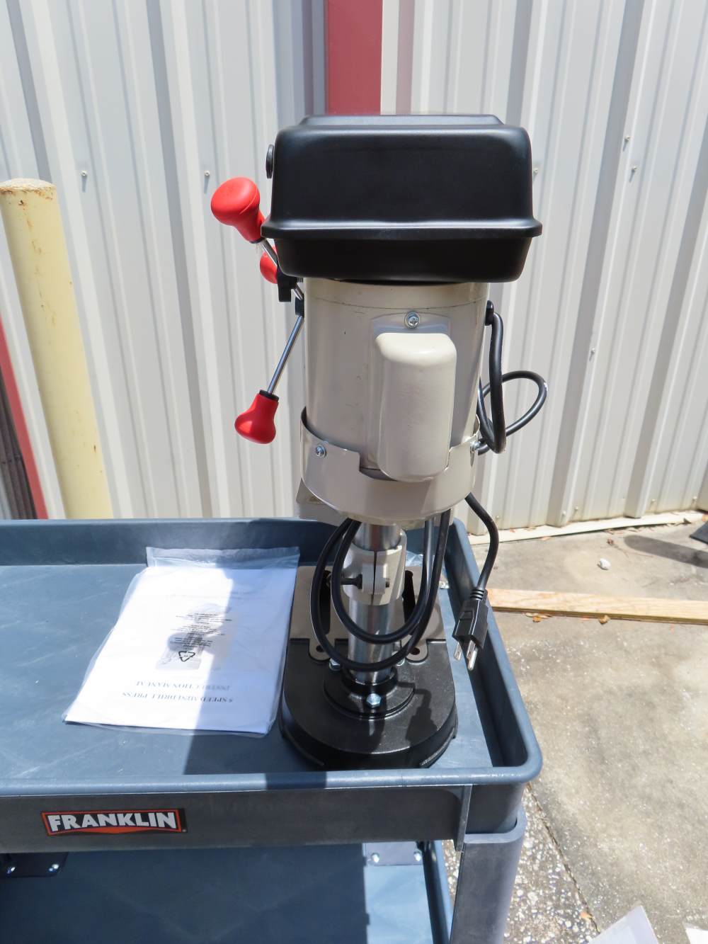 M-Power, 5-Speed Mini Drill Press, 1/2" Chuck, 0.4 HP, Cast Iron, Tilt Tabl-img-2
