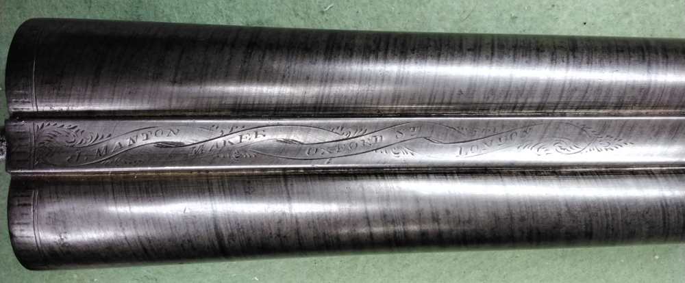 J. Manton SxS 12ga Damascus Hammer Shotgun 30" IC/IM Chokes Nice Patina-img-43