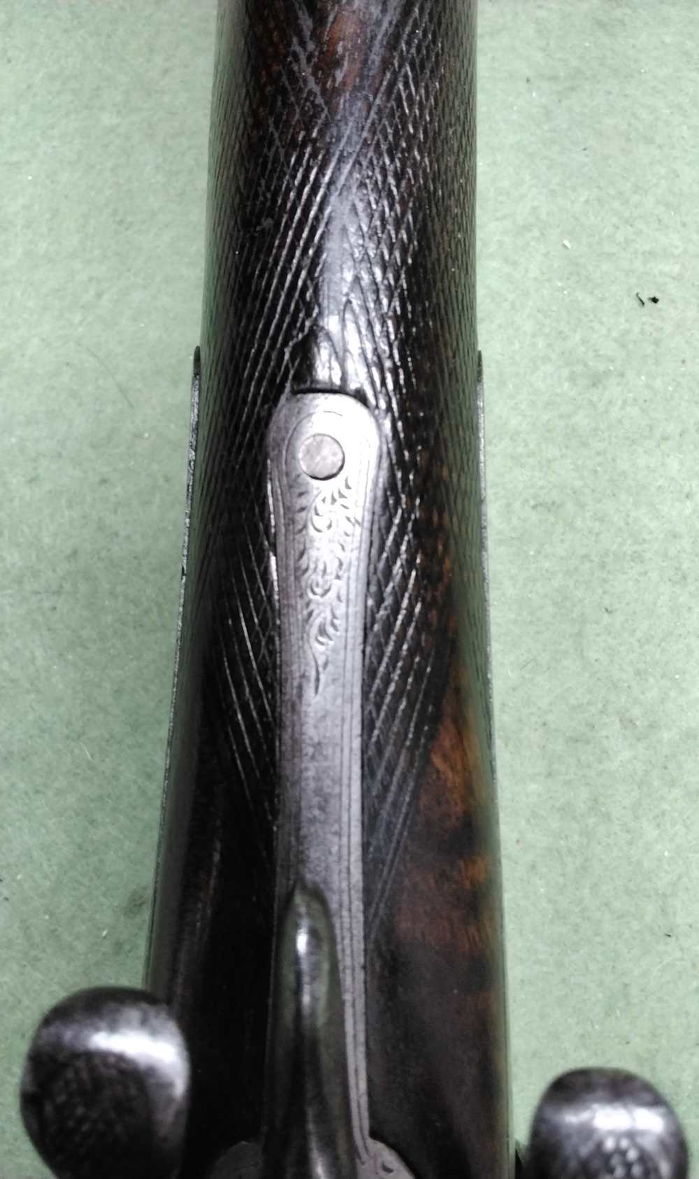 J. Manton SxS 12ga Damascus Hammer Shotgun 30" IC/IM Chokes Nice Patina-img-29