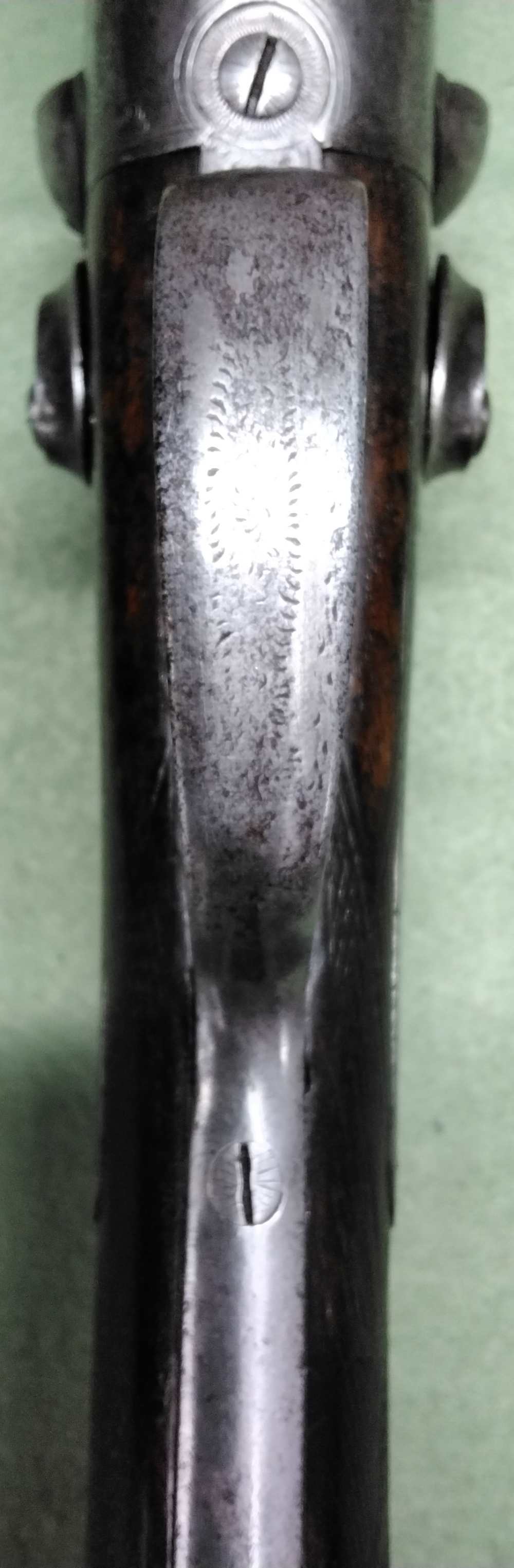J. Manton SxS 12ga Damascus Hammer Shotgun 30" IC/IM Chokes Nice Patina-img-14