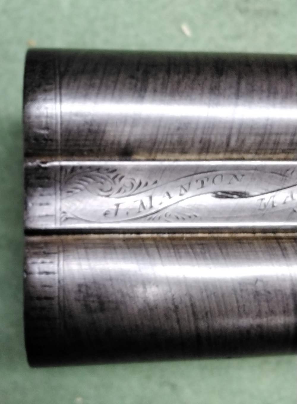 J. Manton SxS 12ga Damascus Hammer Shotgun 30" IC/IM Chokes Nice Patina-img-51