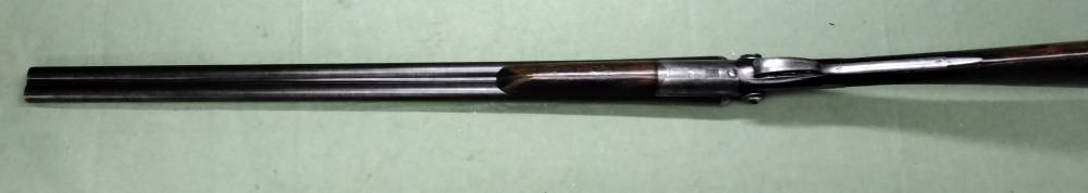 J. Manton SxS 12ga Damascus Hammer Shotgun 30" IC/IM Chokes Nice Patina-img-2