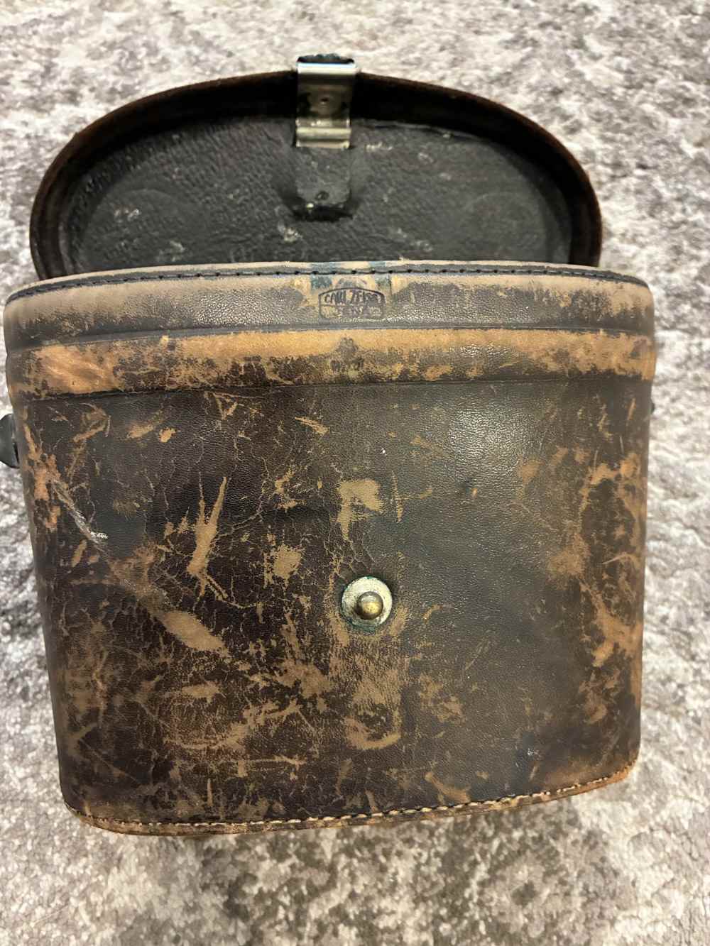 Original German WW2 Carl Zeiss Jena Early 6x30 Dienstglas W/ Case -img-8