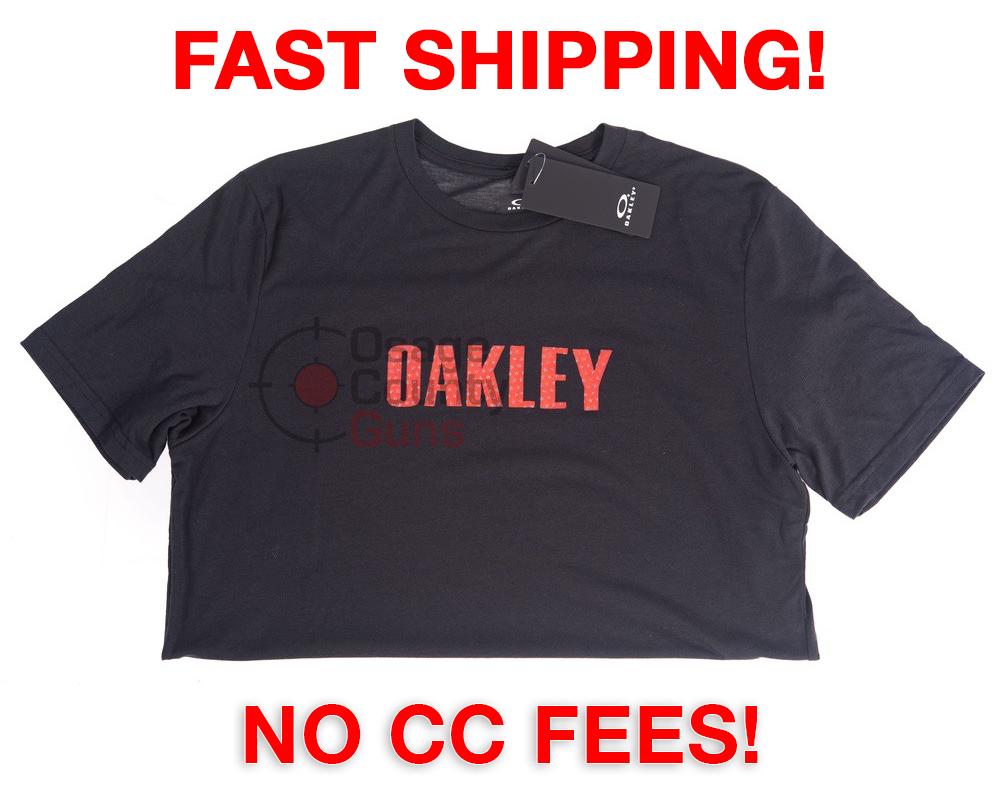 Oakley Stars SS T-Shirt - Black/Red - Medium-img-0