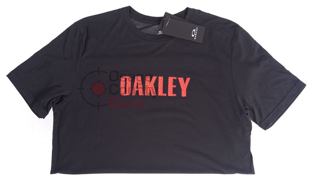 Oakley Stars SS T-Shirt - Black/Red - Medium-img-1