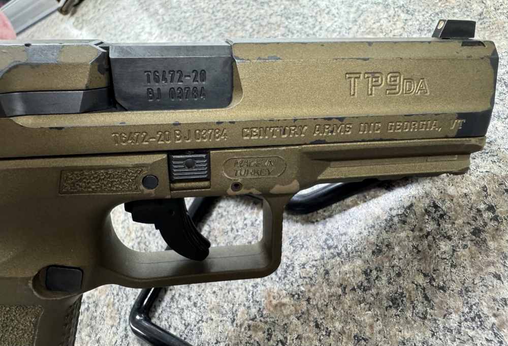 Canik TP9DA 9mm Semi-Auto Pistol 4.07" Barrel OD Green 18+1 1 Magazine-img-2