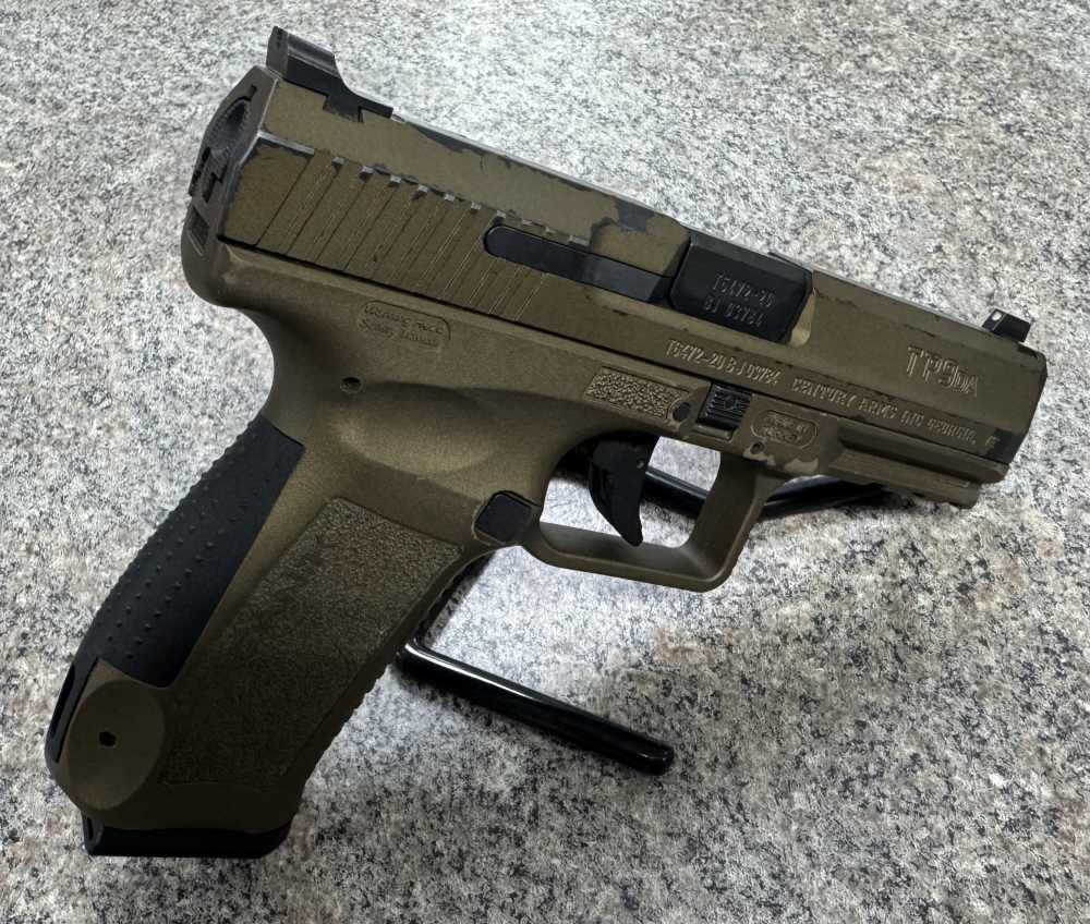 Canik TP9DA 9mm Semi-Auto Pistol 4.07" Barrel OD Green 18+1 1 Magazine-img-1