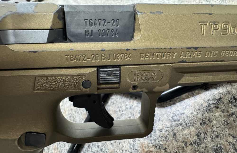 Canik TP9DA 9mm Semi-Auto Pistol 4.07" Barrel OD Green 18+1 1 Magazine-img-3
