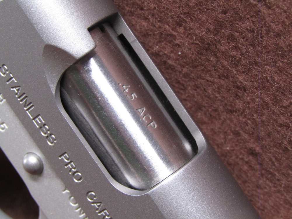 Kimber Stainless Pro Carry II 45 ACP Semi 1911 4" BRL VG Bore-img-7
