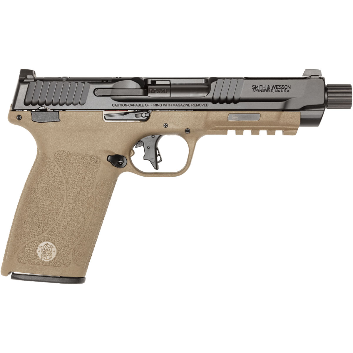 SMITH WESSON MP57 57x28mm 5in 22rd FDE Blk Pistol 14078-img-1