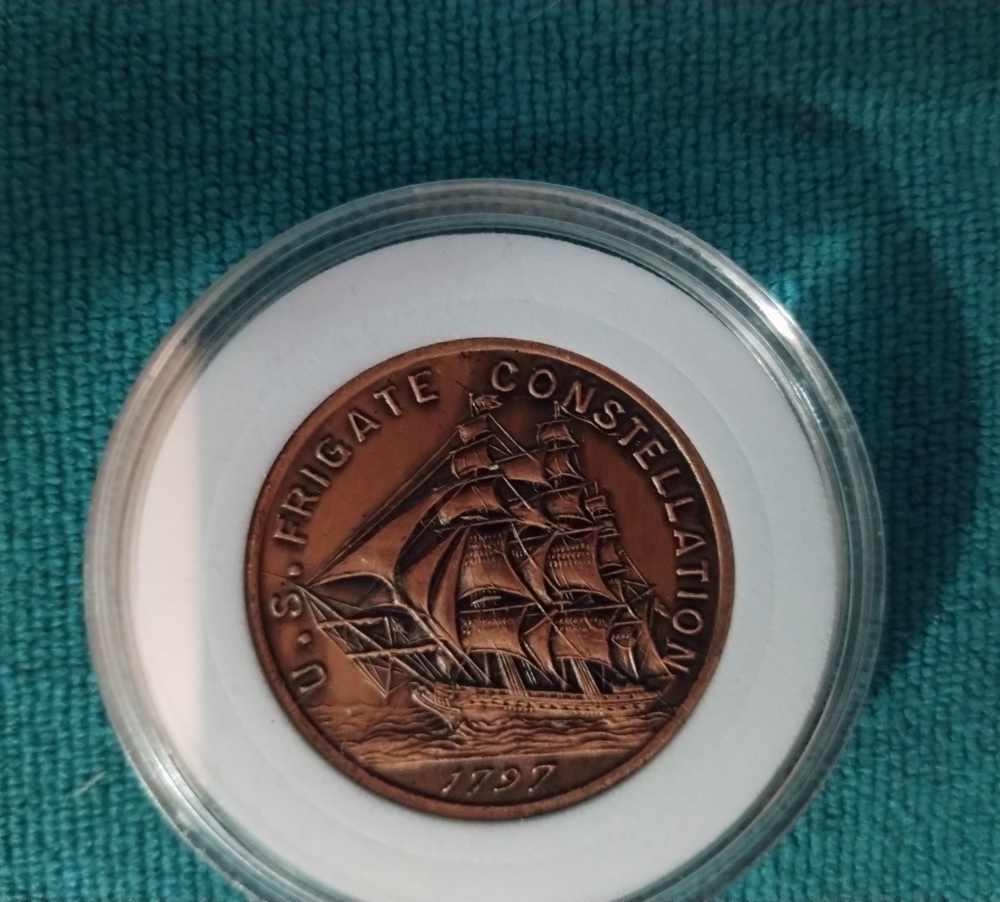 U. S. Frigate Constellation Bronze Coin-img-1