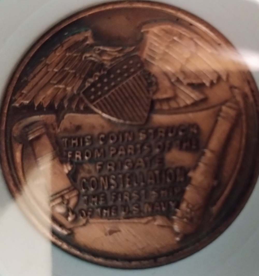 U. S. Frigate Constellation Bronze Coin-img-3