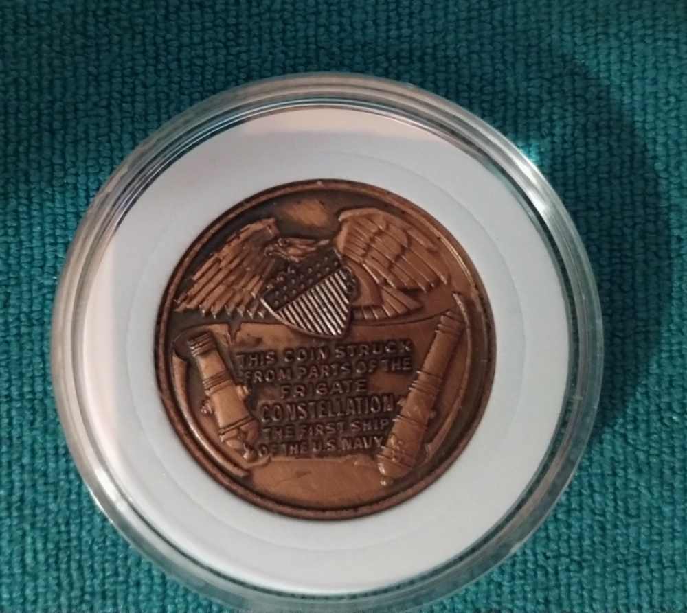 U. S. Frigate Constellation Bronze Coin-img-2