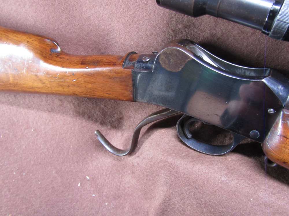BSA Martini Action 22 LR Falling Block Single 29" Threaded BRL Hensoldt 4x -img-11