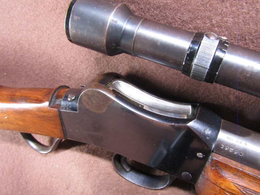 BSA Martini Action 22 LR Falling Block Single 29" Threaded BRL Hensoldt 4x -img-10