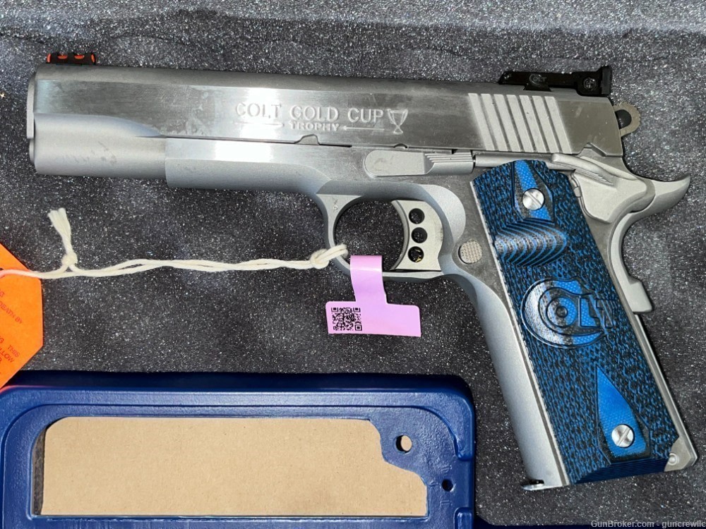 Colt 1911 Gold Cup Lite 38 Super O5073GCL 5" SS NM Series 70 SS LAYAWAY-img-1