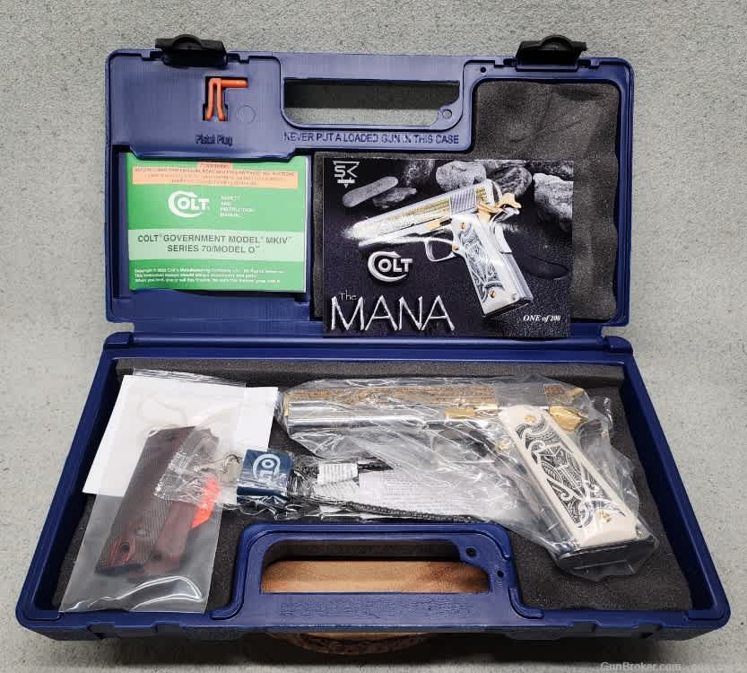 SK Customs Colt 1911 The MANA 1 of 200 Gold 38 Super Polynesian Layaway-img-4