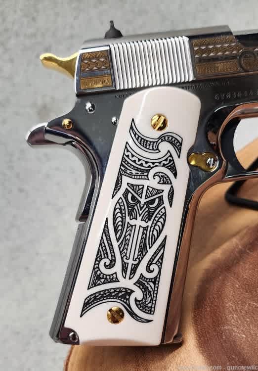 SK Customs Colt 1911 The MANA 1 of 200 Gold 38 Super Polynesian Layaway-img-6