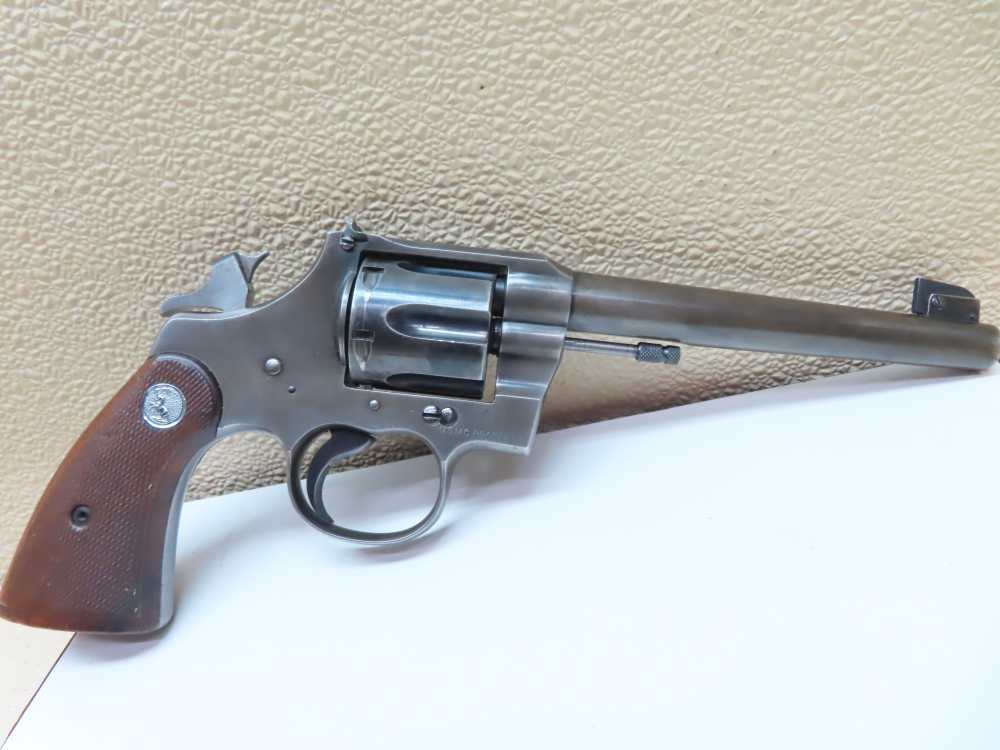 COLT Officers Model USMC PROPERTY Target Revolver Heavy Barrel .38  RARE-img-68